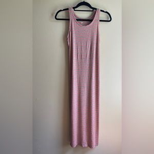 Stem Stiped Summer Midi Dress